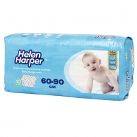 Пеленки детские впитывающие 60х90 см, 10 шт, Helen Harper 96292093