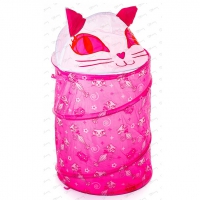 Корзина для игрушек "Кошка розовая" 191