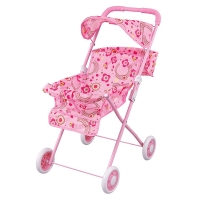 FEI LI TOYS Кукольная коляска-трость 42х34,5х63 см, розовый, FL729