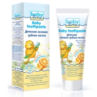 Детская гелевая зубная паста со вкусом Апельсина, 75мл, Babyline ДВ012