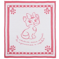 Плед Лео "Розовый котенок" 90х100, 1611