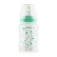Бутылочка с широким горлышком "Классика" 0+, 250 мл, Lubby 20154